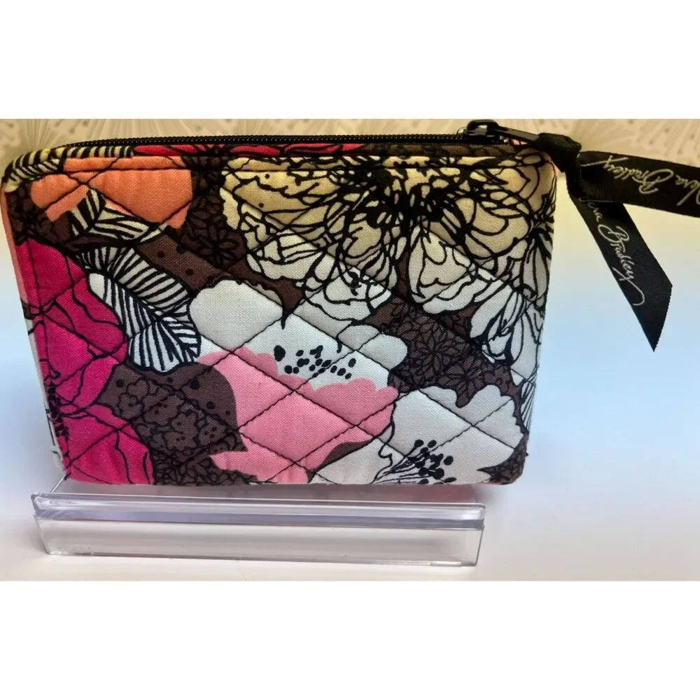 Vera Bradley Mocha Rouge Double ID Wristlet/Wallet